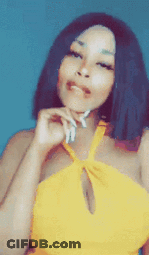 Mhmmm Nodding Girl Hands On Chin GIF