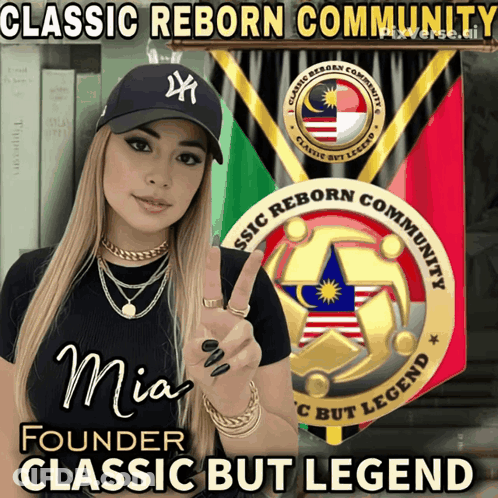 Mia Founder Of The Classic Reborn Community Is Shown On A Poster GIF