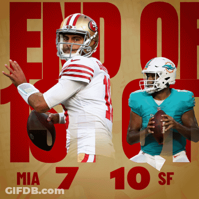 Miami Dolphins Player Throws Ball In Front Of 49Ers GIF