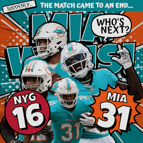 Miami Dolphins Versus New York Giants GIF