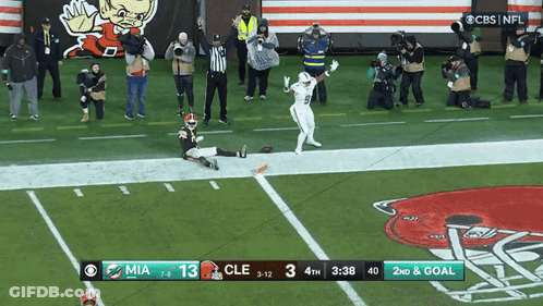 Miami Dolphins Vs Cleveland Browns On CBS GIF