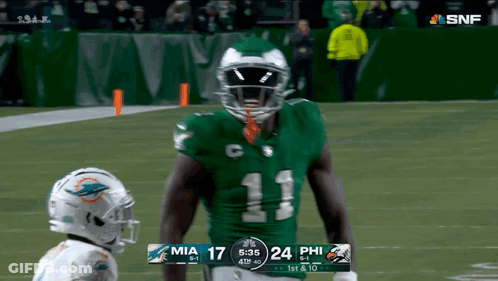 Miami Dolphins Vs Philly Eagles Football GIF