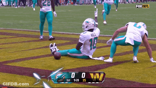 Miami Dolphins Vs Washington Redskins Football Game GIF