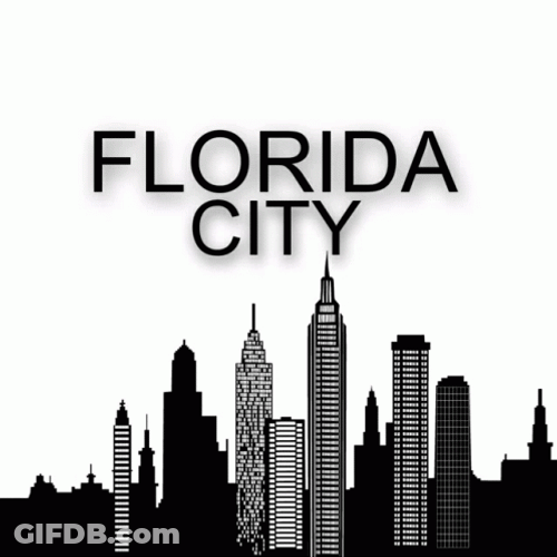 Miami Florida City Silhouette GIF