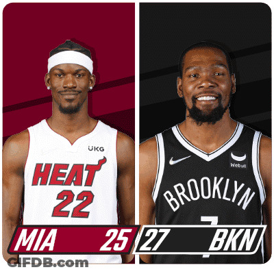 Miami Heat And Orlando Magic Players GIF