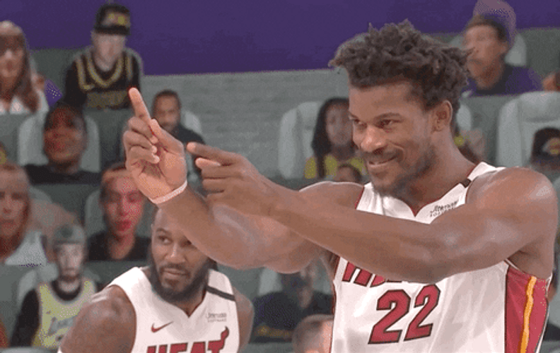 Miami Heat Jimmy Butler Finger Gun Celebration GIF