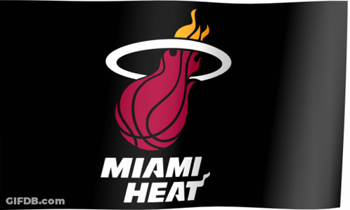 Miami Heat Logo Flag GIF