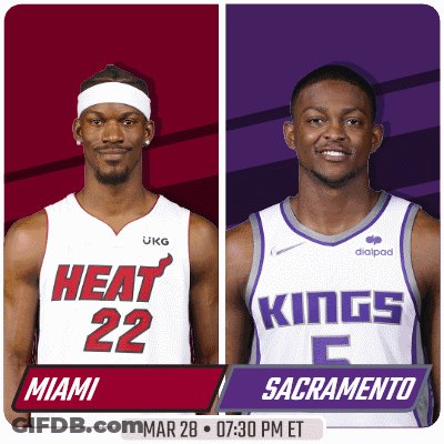 Miami Heat Player And Kings Player GIF