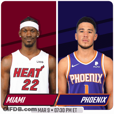 Miami Heat Player And Phoenix Suns Player GIF