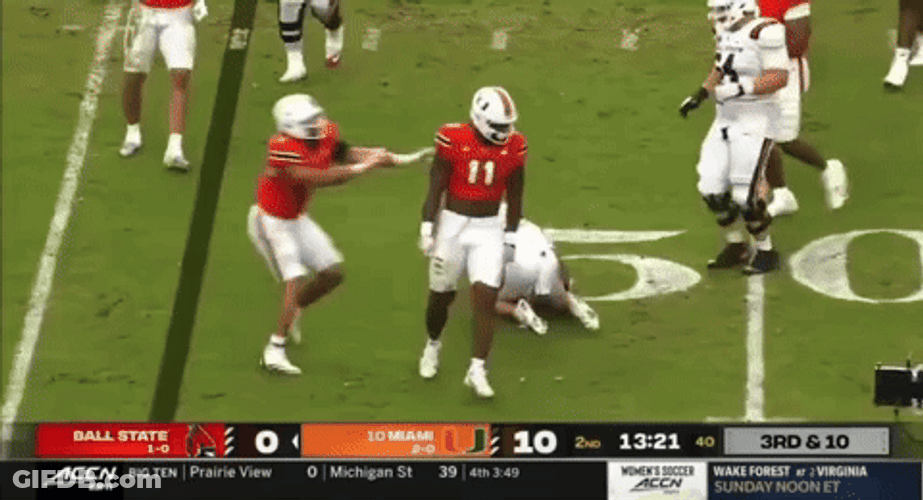 Miami Hurricanes Rough Game GIF