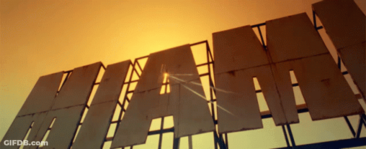 Miami Plane Went By Up The Sky GIF