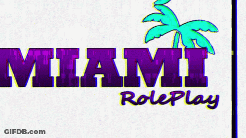 Miami Roleplay Logo With Palm Tree GIF
