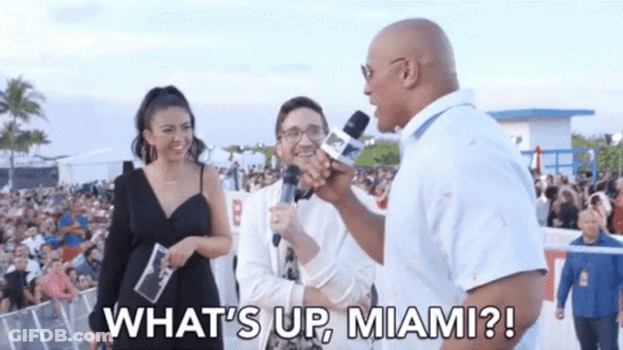 Miami The Rock In Miami GIF