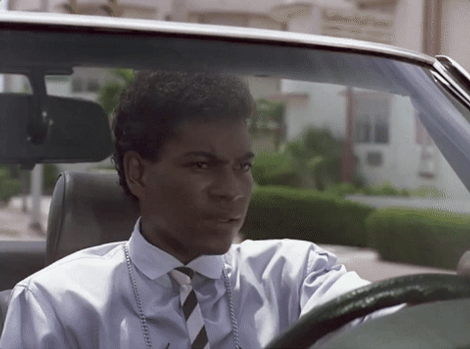 Miami Vice Ricardo Tubbs Driving Sports Car GIF