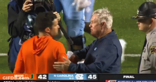 Miami Vs North Carolina Football Game GIF