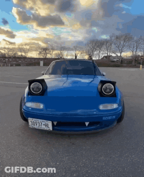 Miata Pop Up Headlights GIF