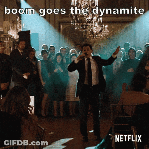 Mic Drop Boom Goes The Dynamite GIF
