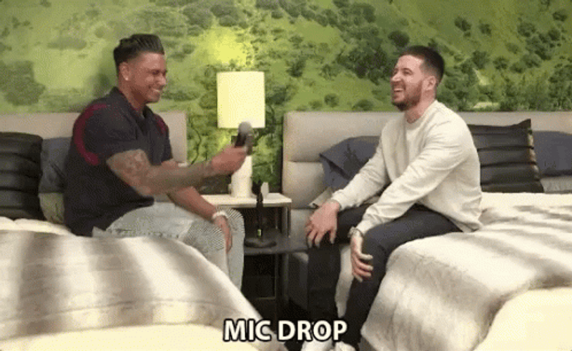 Mic Drop Buddy GIF