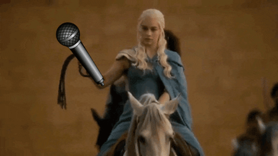 Mic Drop Daenerys GIF
