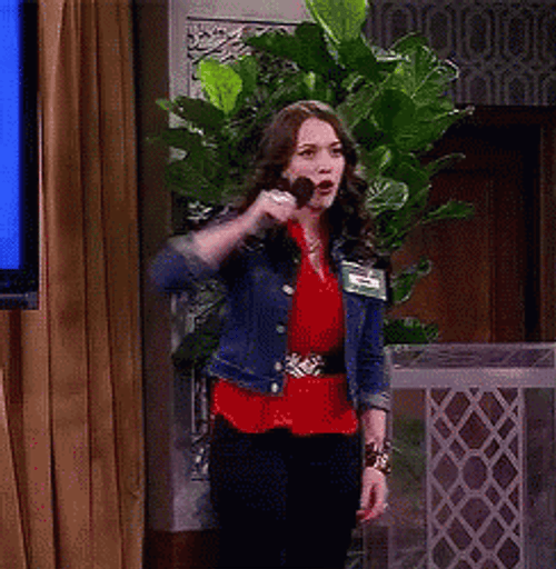 Mic Drop Kat Dennings GIF