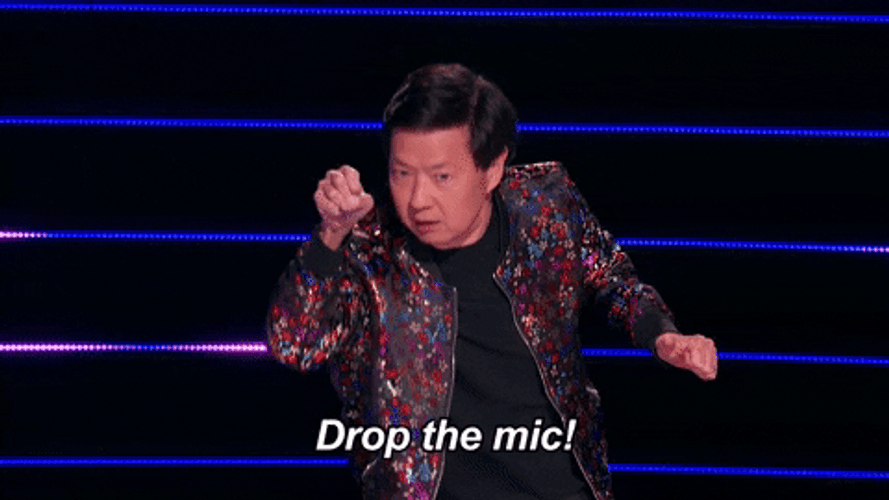 Mic Drop Ken Jeong GIF
