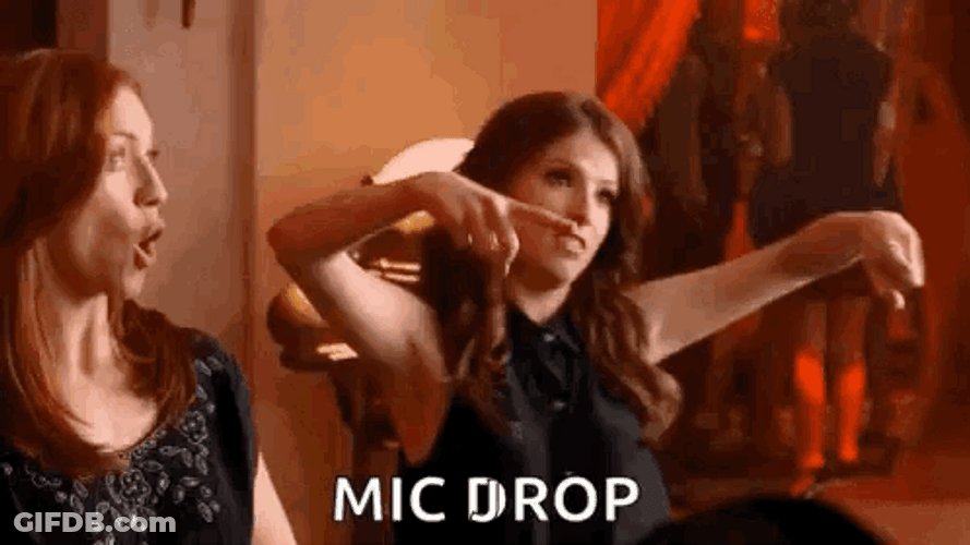 Mic Drop Meme Boom Ana Kendrick GIF