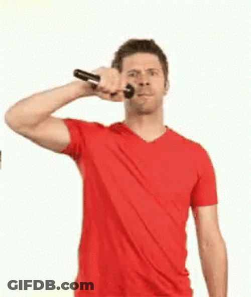 Mic Drop Meme Red Shirt Guy GIF