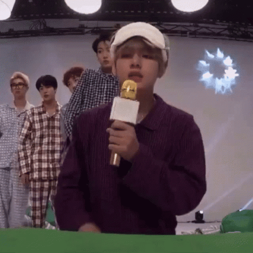 Mic Mike Drop Kim Taehyung GIF