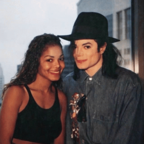 Michael And Janet Jackson Siblings GIF