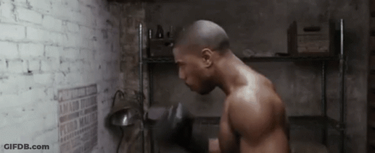 Michael B Jordan Boxing Training GIF