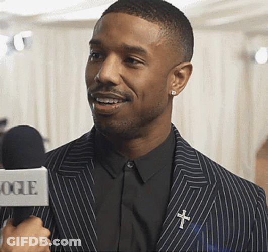 Michael B Jordan Interview GIF