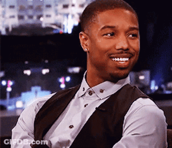 Michael B Jordan Laugh GIF