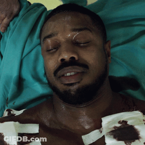 Michael B Jordan Opening Eyes GIF