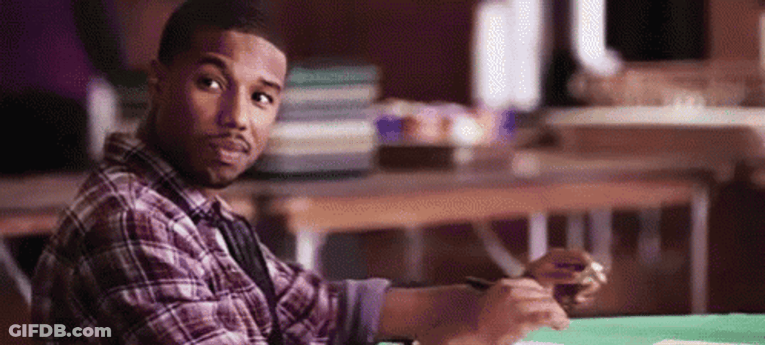 Michael B Jordan Smirk GIF