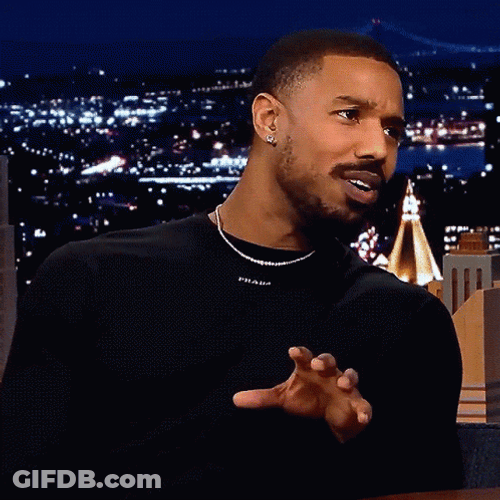Michael B Jordan Talking GIF