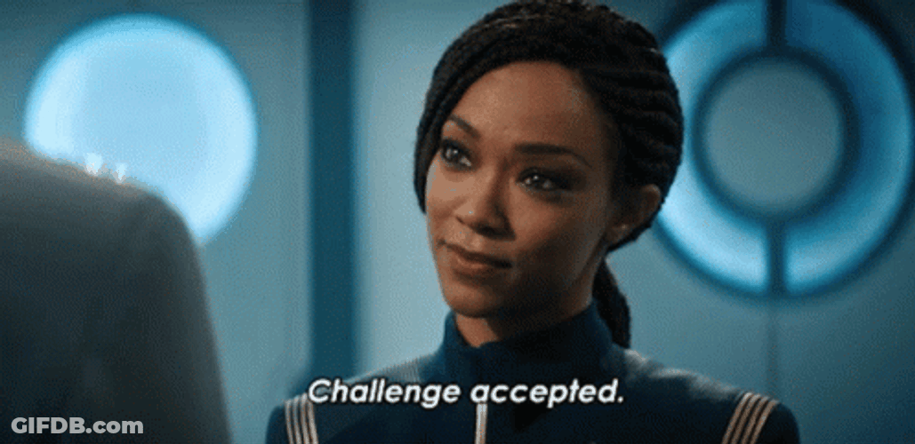 Michael Burnham Challenge Accepted GIF