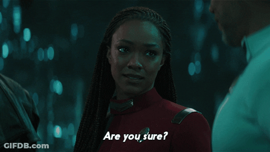 Michael Burnham You Sure GIF