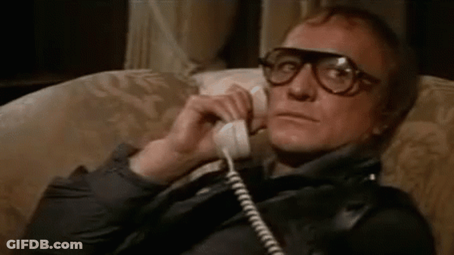 Michael Caine Hang Up The Phone GIF