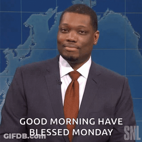 Michael Che Blessed Monday GIF