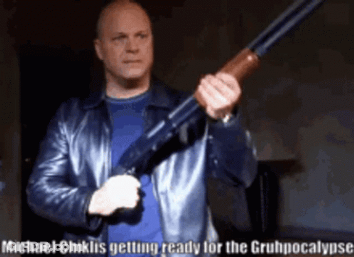 Michael Chiklis Holding Shotgun Getting Ready GIF