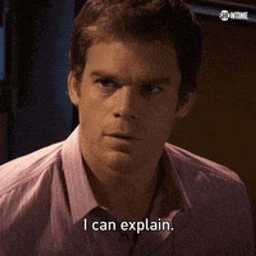 Michael Hall Explaining Dexter Tv Series GIF