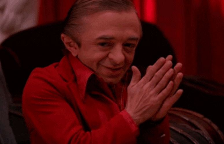 Michael J. Anderson Rubbing Hands Together GIF