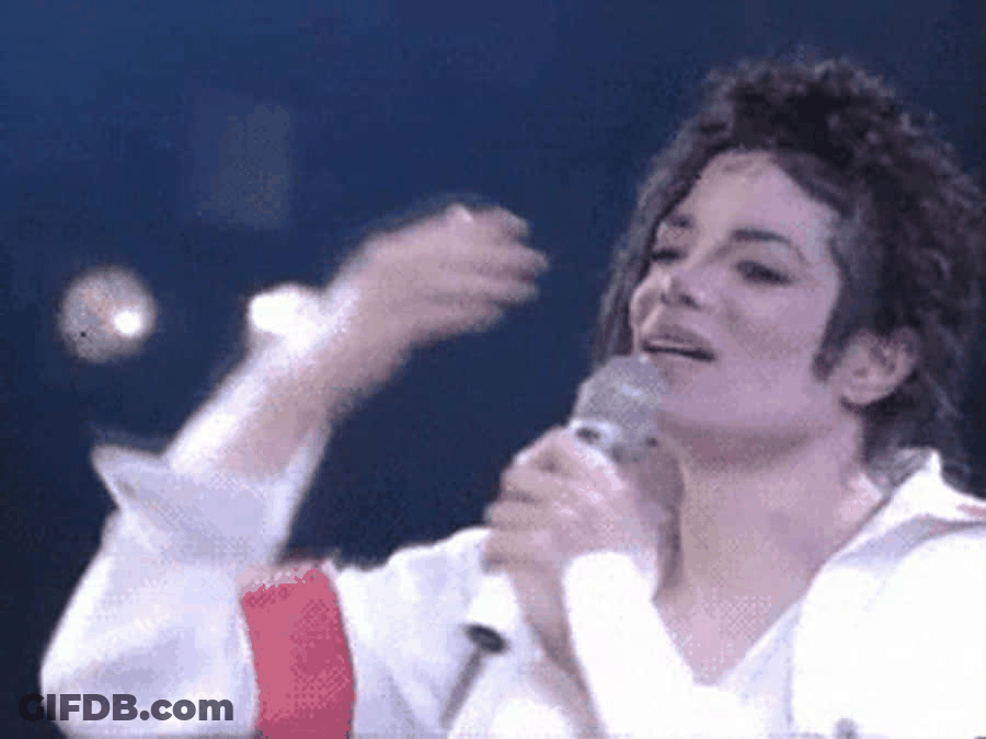 Michael Jackson Blowing Kisses GIF