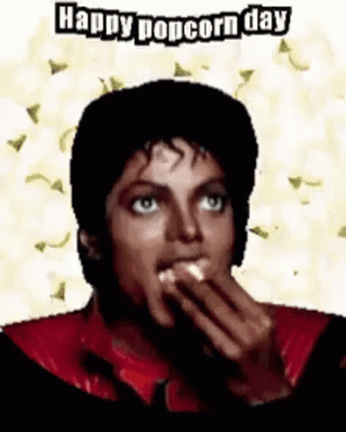 Michael Jackson Eating Popcorn Day GIF