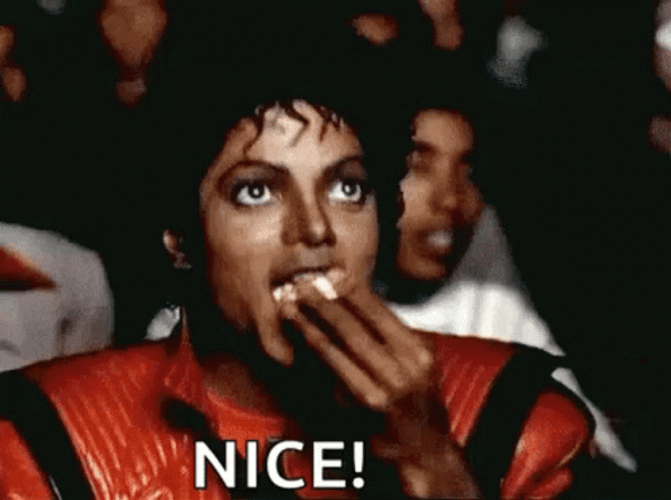 Michael Jackson Eating Popcorn Nice GIF