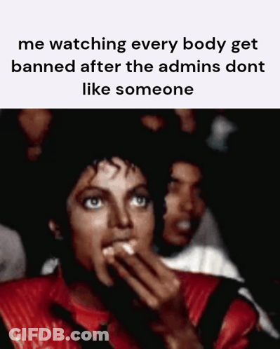 Michael Jackson Eating Popcorn Watching Everyone Get Banned GIF