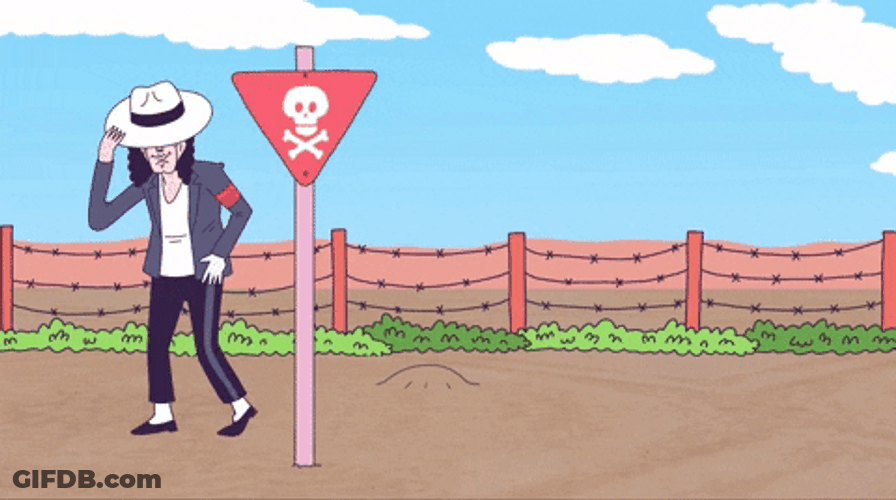 Michael Jackson Explode While Doing Moonwalk GIF