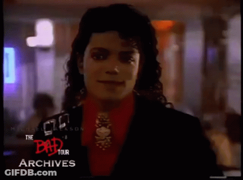Michael Jackson Face Close Up Bad Tour Archives GIF