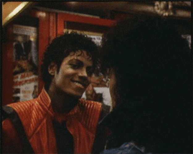 Michael Jackson Flirting A Girl GIF