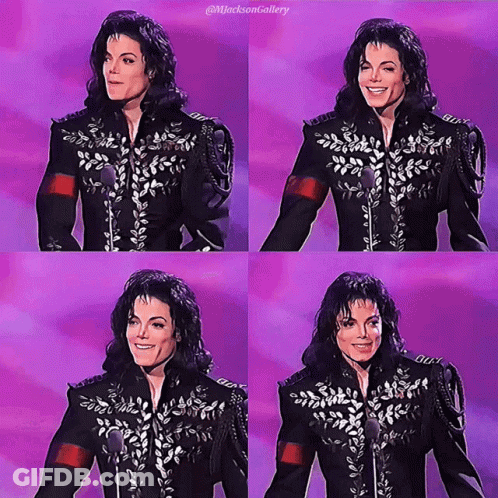 Michael Jackson Four Picture Collage Jackson Gallery GIF